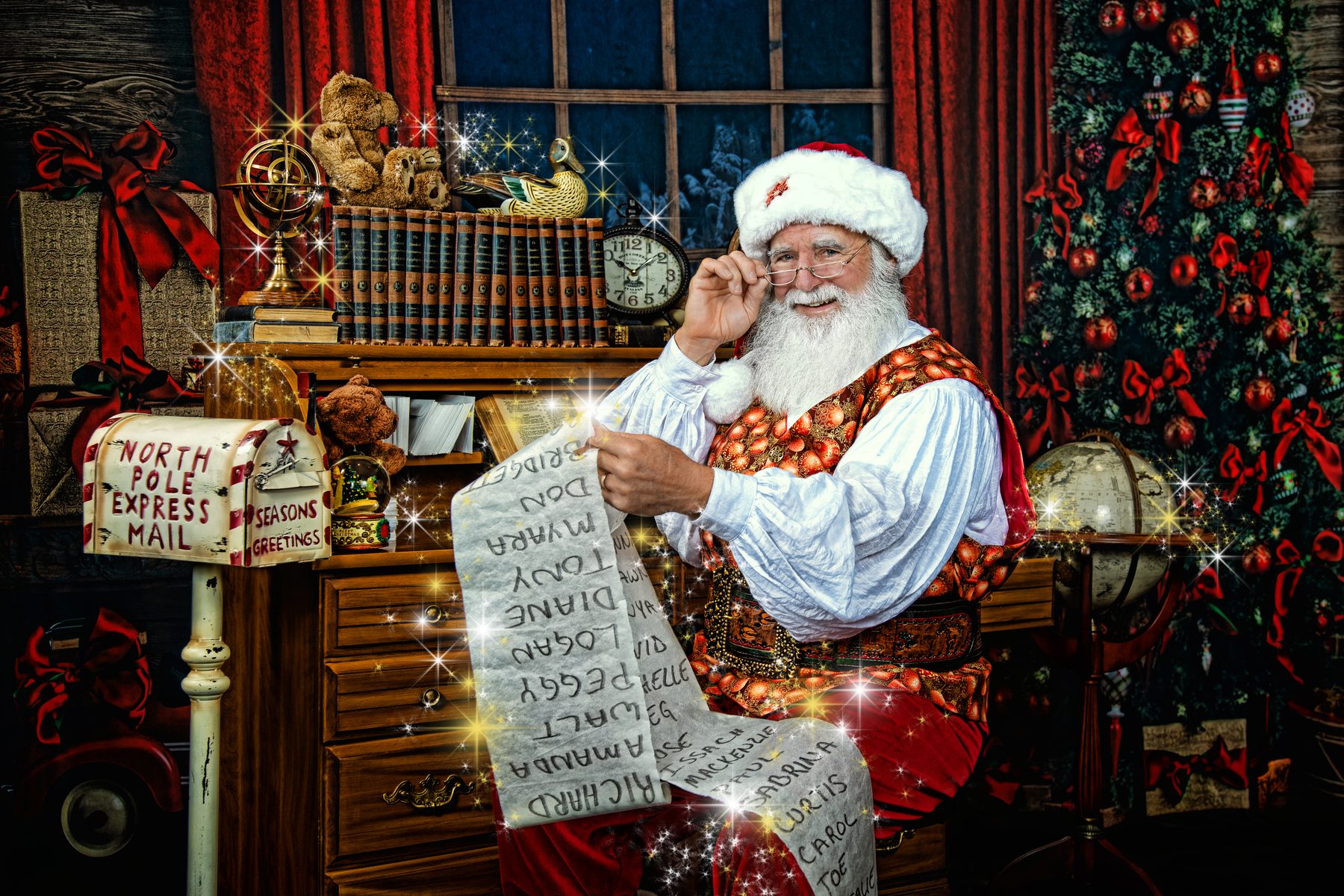Santa Jay performing Christmas magic